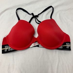 (PINK) Red Push up bra